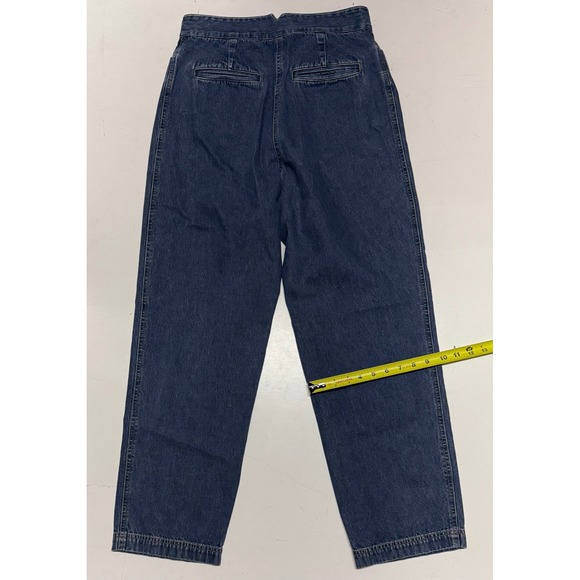 VTG Lauren Ralph Lauren Women's Denim Jeans Size 10 High Rise Leg Blue‎ Baggy - Picture 4 of 4